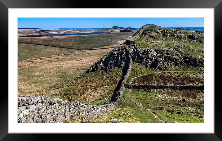 Hadrians Wall Framed Mounted Print by Peter Stuart
