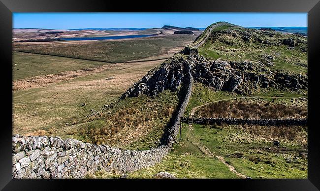  Hadrians Wall Framed Print by Peter Stuart