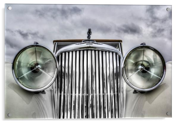 Classic Jaguar Car Acrylic by David Pyatt