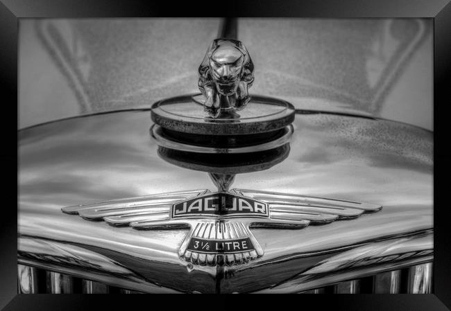 Classic Jaguar Car Framed Print by David Pyatt