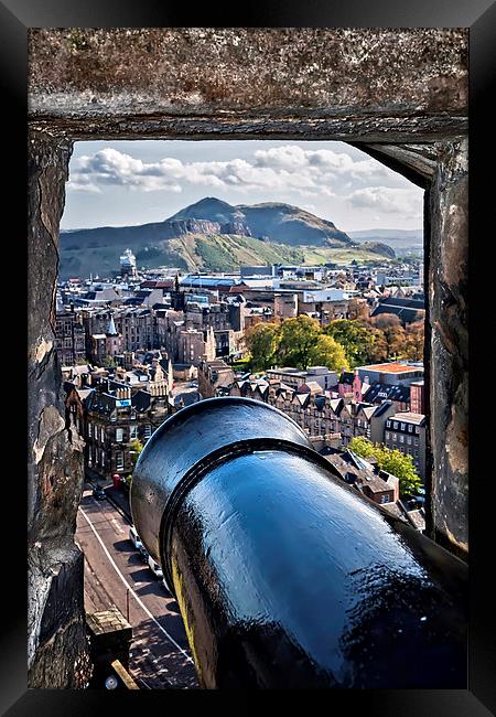A View to Arthur's Seat  Framed Print by Valerie Paterson