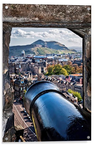 A View to Arthur's Seat  Acrylic by Valerie Paterson