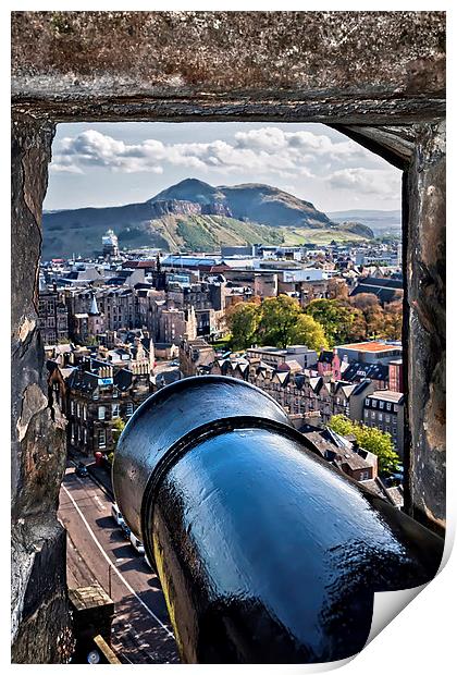 A View to Arthur's Seat  Print by Valerie Paterson