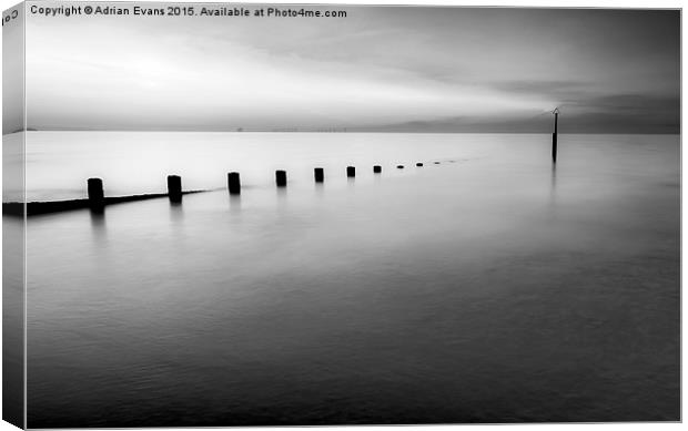 Moment In Time Seascape  Canvas Print by Adrian Evans