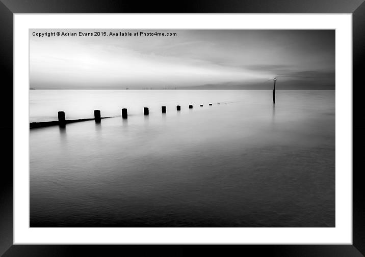 Moment In Time Seascape  Framed Mounted Print by Adrian Evans