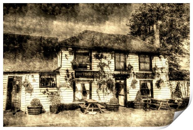 The Theydon Oak Pub Vintage Print by David Pyatt