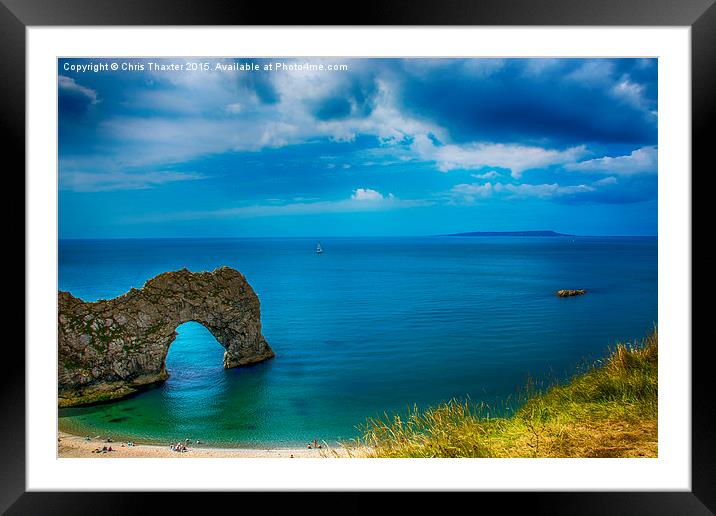  Durdle Door Dorset Framed Mounted Print by Chris Thaxter