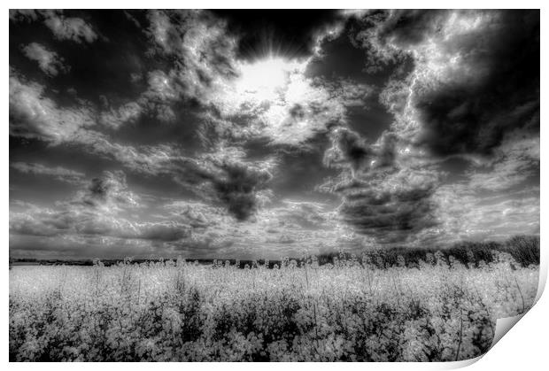 The Storm Over The Farm Print by David Pyatt