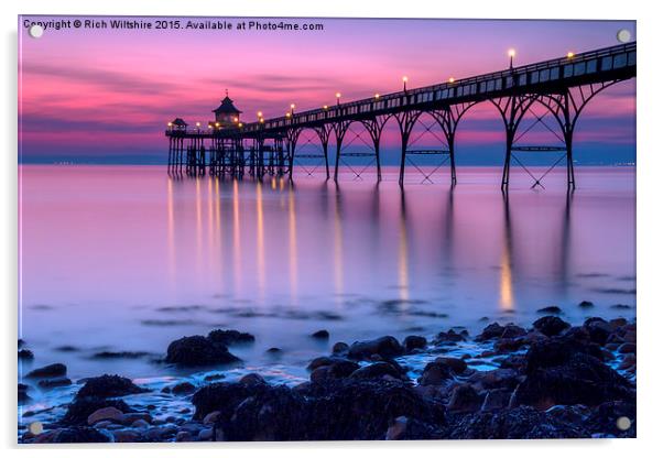  Clevedon Pier, Somerset Acrylic by Rich Wiltshire