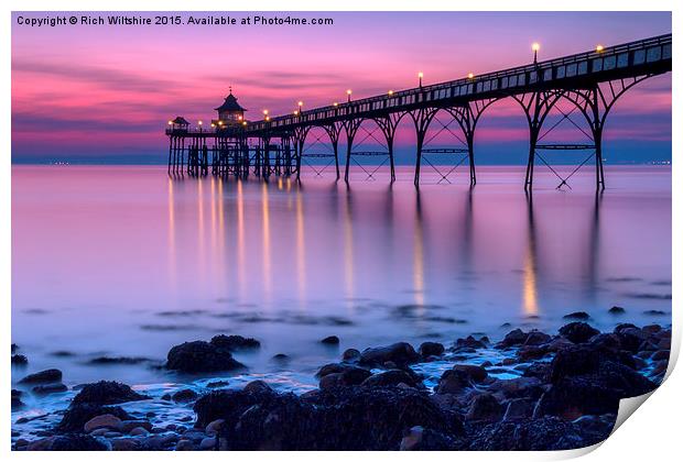  Clevedon Pier, Somerset Print by Rich Wiltshire
