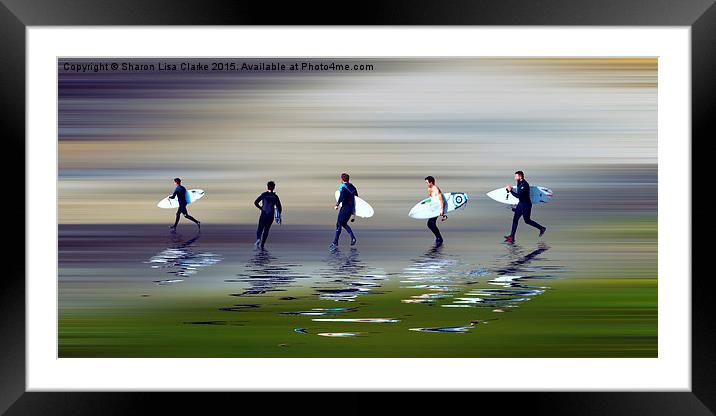  Lets go surf Framed Mounted Print by Sharon Lisa Clarke
