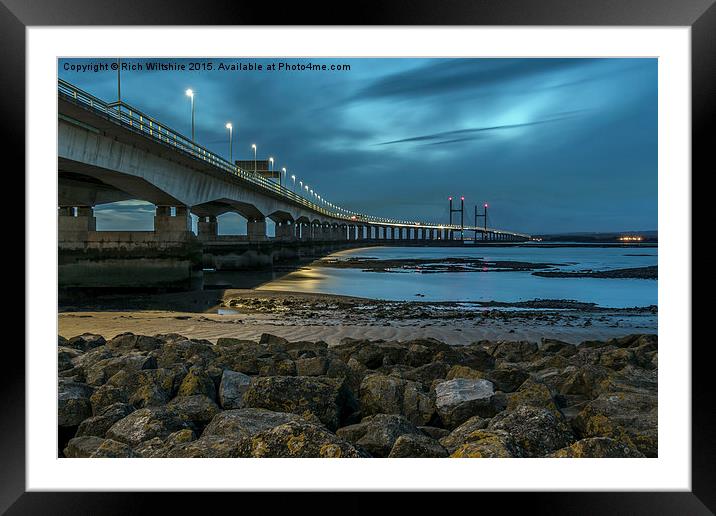  Second Severn Crossing, Avon Framed Mounted Print by Rich Wiltshire
