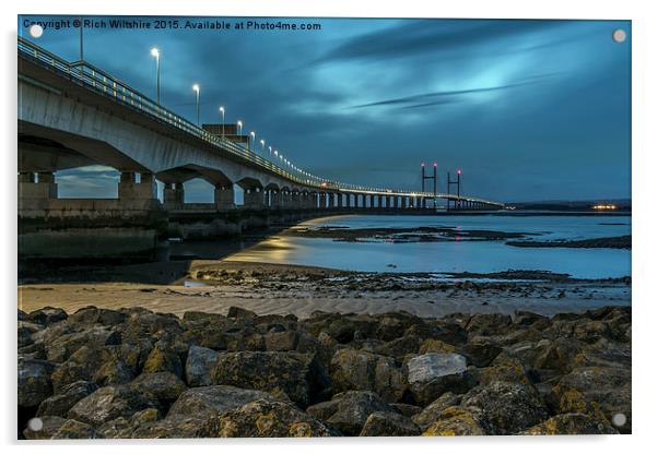  Second Severn Crossing, Avon Acrylic by Rich Wiltshire