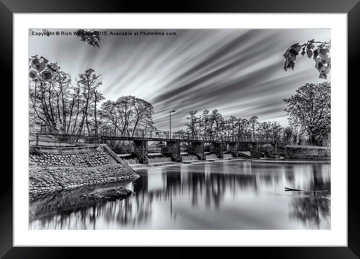  Frenchweir Waterfall, Taunton, Somerset Framed Mounted Print by Rich Wiltshire