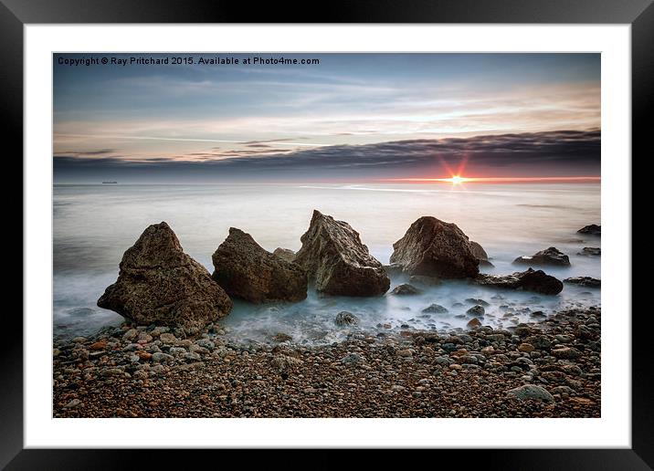 Colourless Sunrise Framed Mounted Print by Ray Pritchard