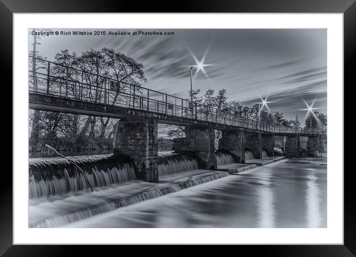  Frenchweir water, taunton, somerset Framed Mounted Print by Rich Wiltshire