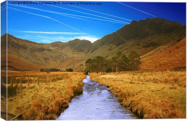  HAYSTACKS FROM BUTTERMERE Canvas Print by Anthony Kellaway
