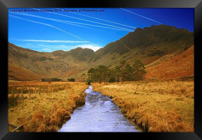  HAYSTACKS FROM BUTTERMERE Framed Print by Anthony Kellaway