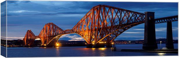  Forth Rail Bridge Panorama. Canvas Print by Tommy Dickson