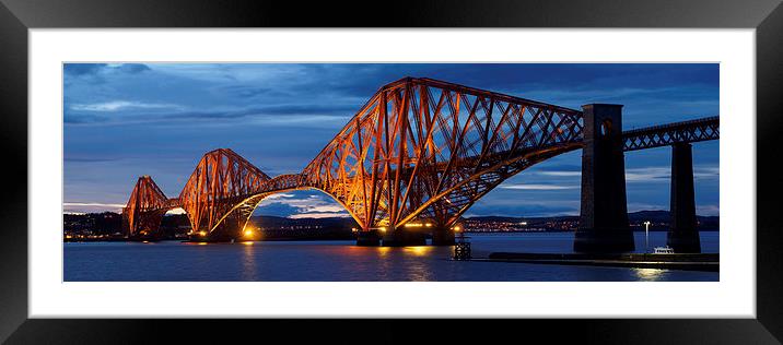  Forth Rail Bridge Panorama. Framed Mounted Print by Tommy Dickson