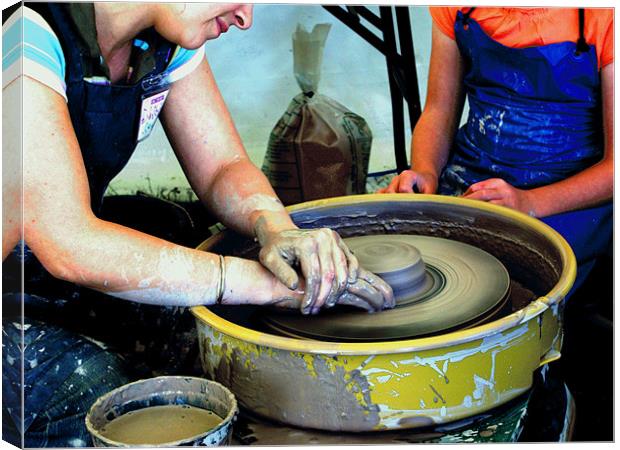 Potters wheel Canvas Print by Chris Day