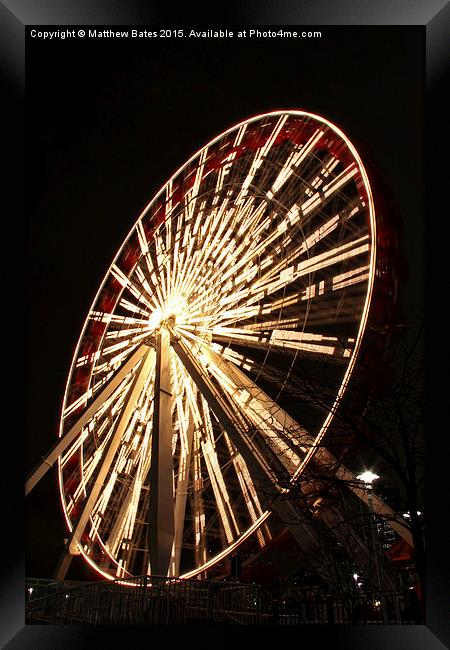 Ferris Wheel Framed Print by Matthew Bates