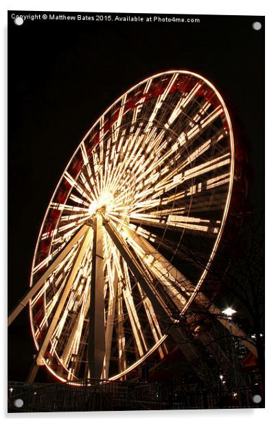 Ferris Wheel Acrylic by Matthew Bates