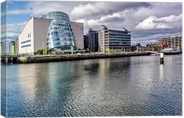 Across the Liffey  Canvas Print by Valerie Paterson
