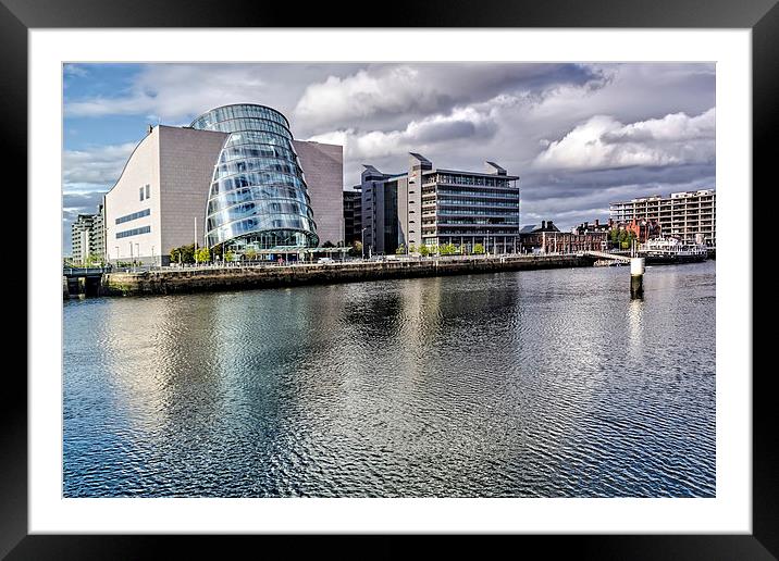 Across the Liffey  Framed Mounted Print by Valerie Paterson