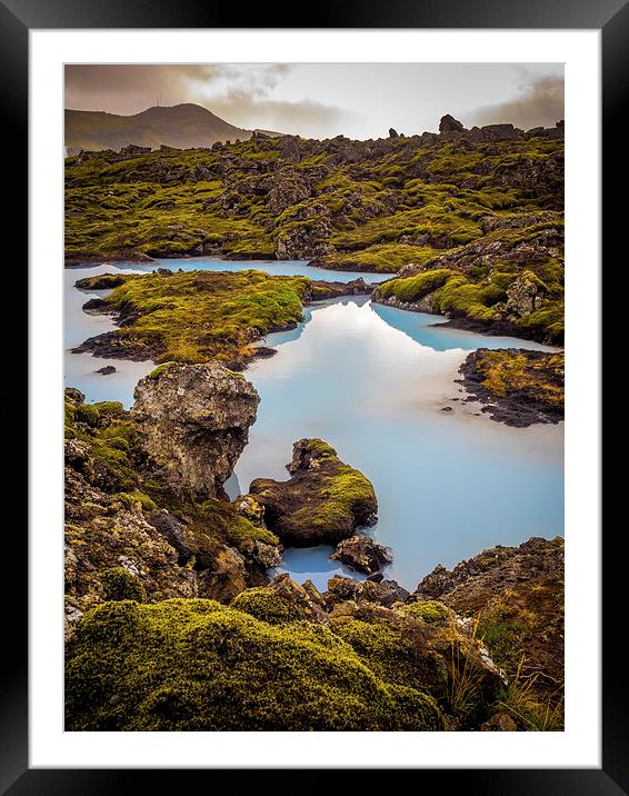 Blue Pools, Iceland Framed Mounted Print by Mark Llewellyn