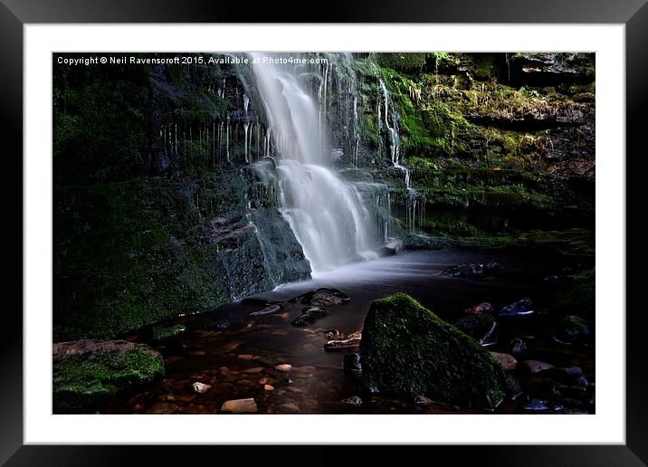   Middle black clough again Framed Mounted Print by Neil Ravenscroft
