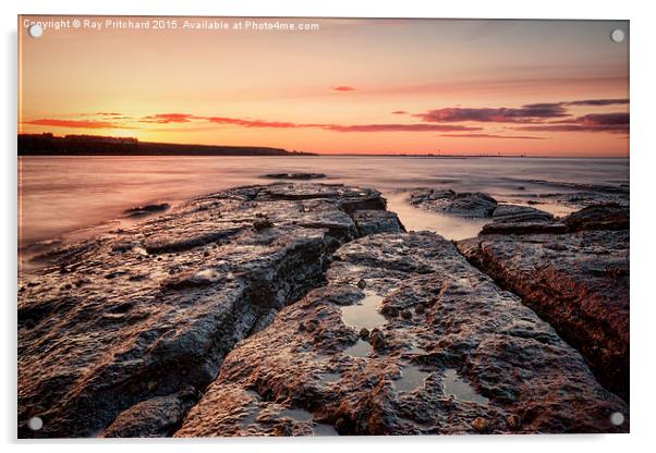  Sunset At St Marys Acrylic by Ray Pritchard