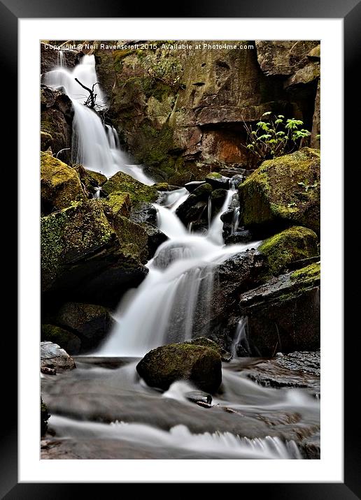   Lumsdale falls Framed Mounted Print by Neil Ravenscroft