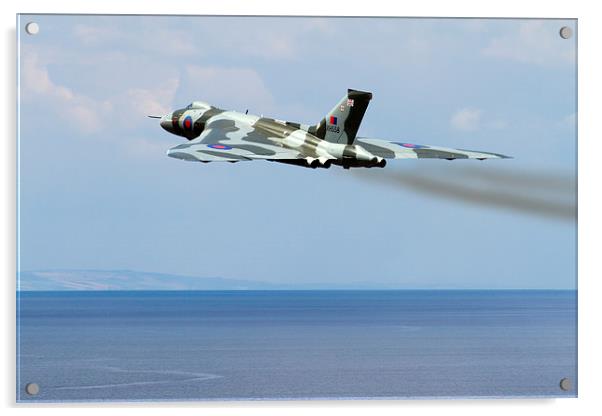  Vulcan XH558 at Dawlish Acrylic by Oxon Images