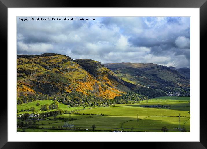 The Ochil Hills in Stirling  Framed Mounted Print by Jane Braat