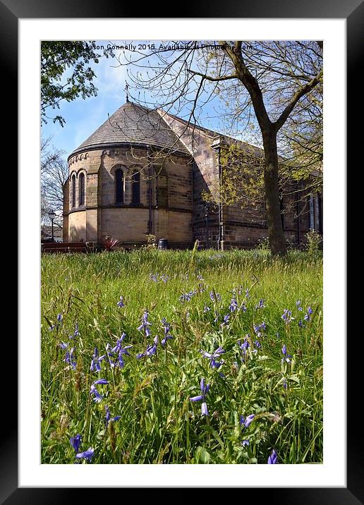  St Chad's Bluebells Framed Mounted Print by Jason Connolly