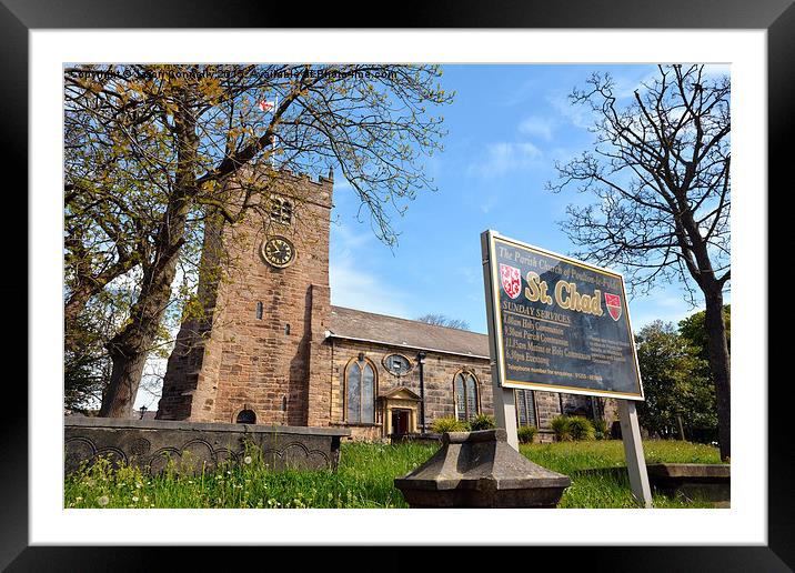  St Chad' Church, Poulton Framed Mounted Print by Jason Connolly