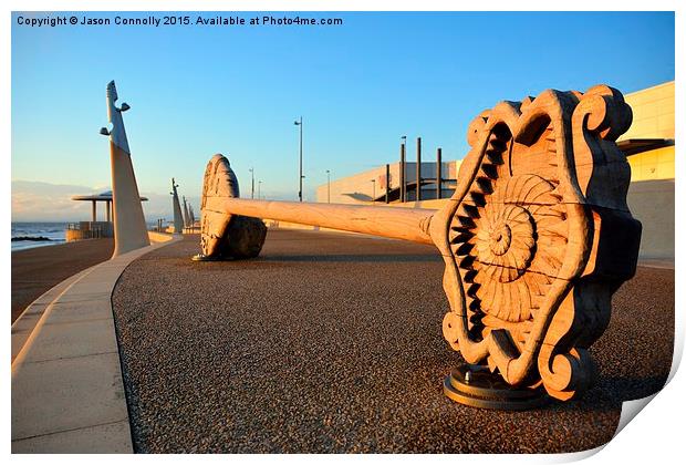  Giant Ogre's Paddle, Cleveleys Print by Jason Connolly