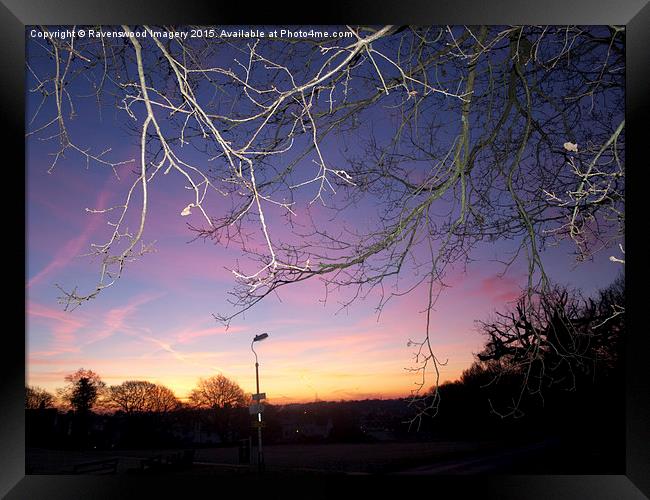  Morning sky Framed Print by Ravenswood Imagery