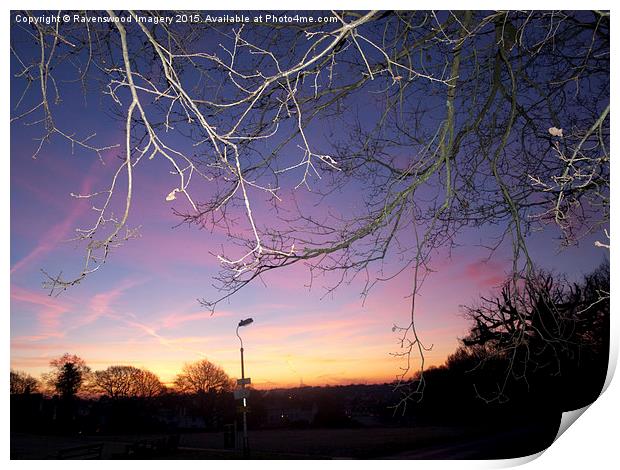  Morning sky Print by Ravenswood Imagery