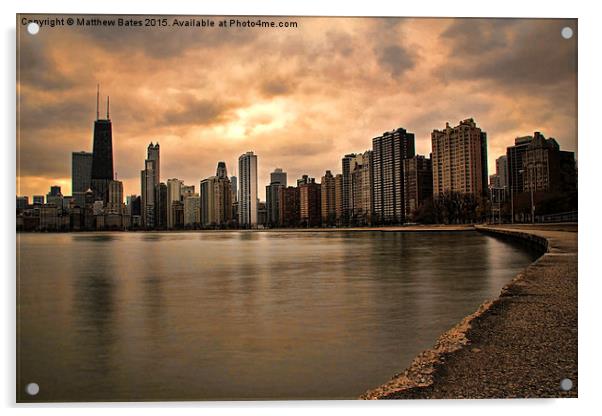 Lakeside Chicago Acrylic by Matthew Bates