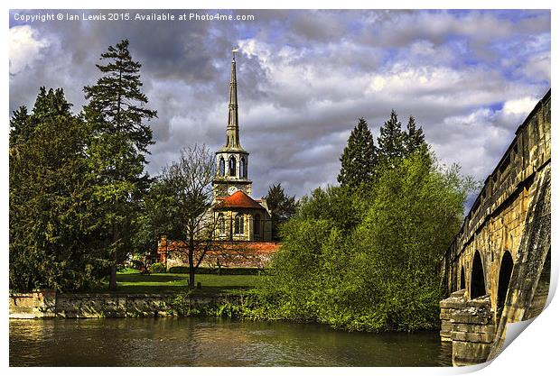  St Peters Church Wallingford Print by Ian Lewis