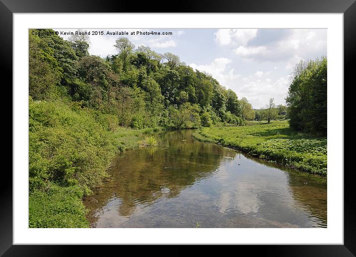 River Lathkill in Derbyshire Peak District, Englan Framed Mounted Print by Kevin Round