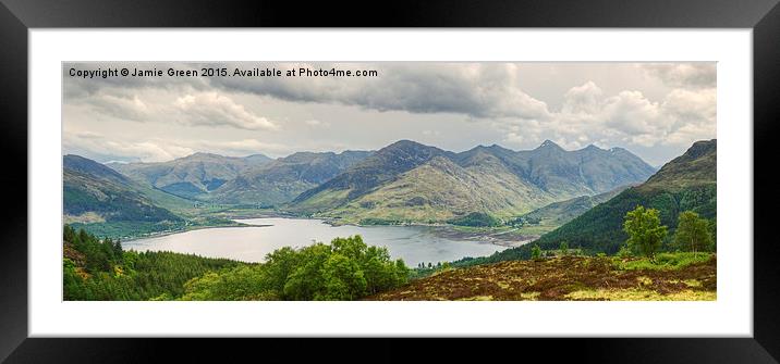  The Five Sisters Of Kintail Framed Mounted Print by Jamie Green
