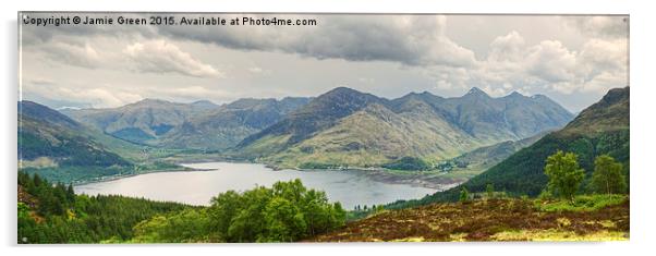  The Five Sisters Of Kintail Acrylic by Jamie Green