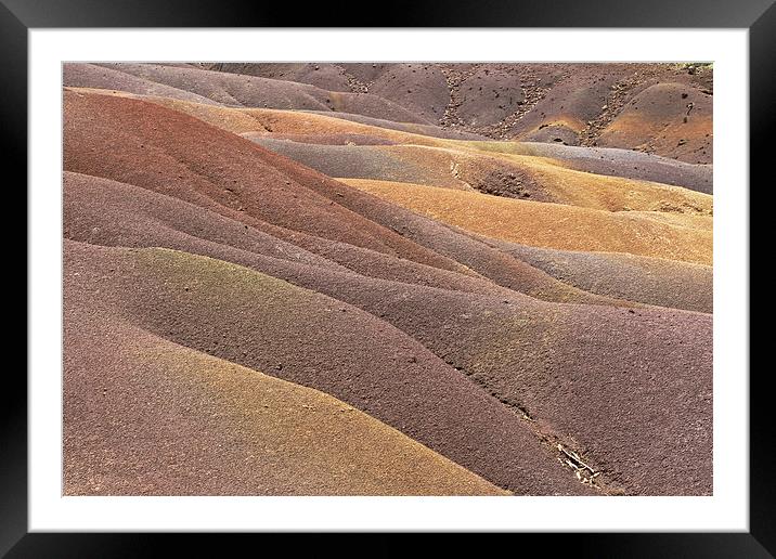 Seven Coloured Earth Framed Mounted Print by Tony Murtagh