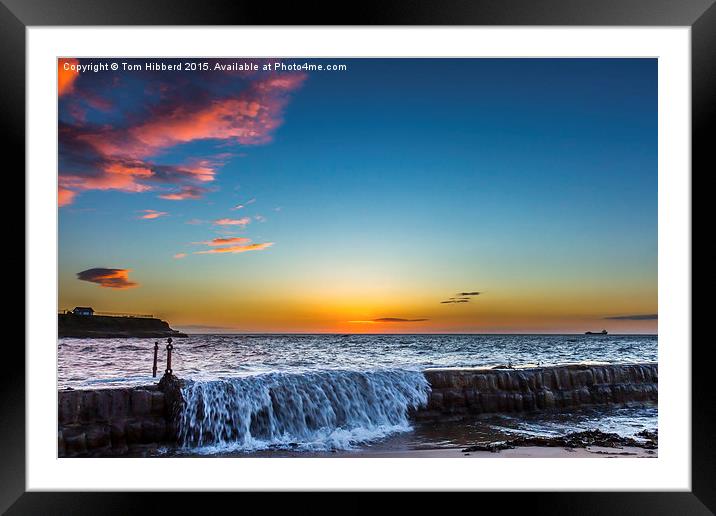  Gloriuos sunrise over Cullercoats Framed Mounted Print by Tom Hibberd