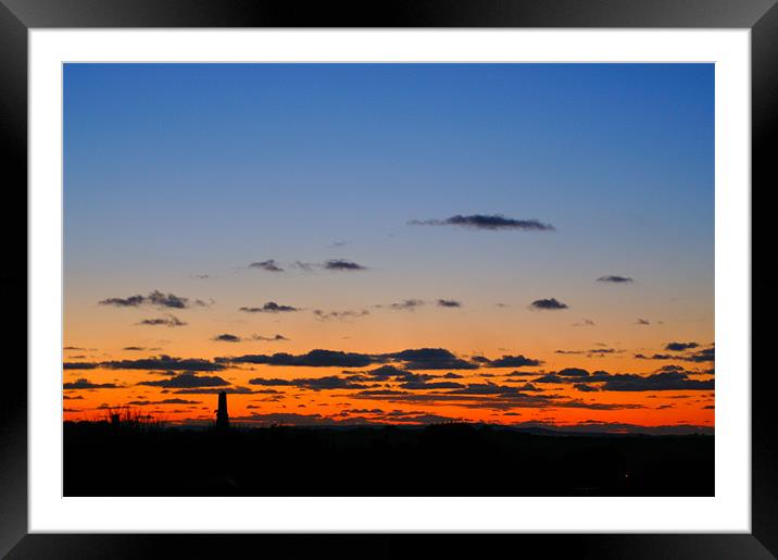 Cornwall Mines Sunset Framed Mounted Print by C.C Photography
