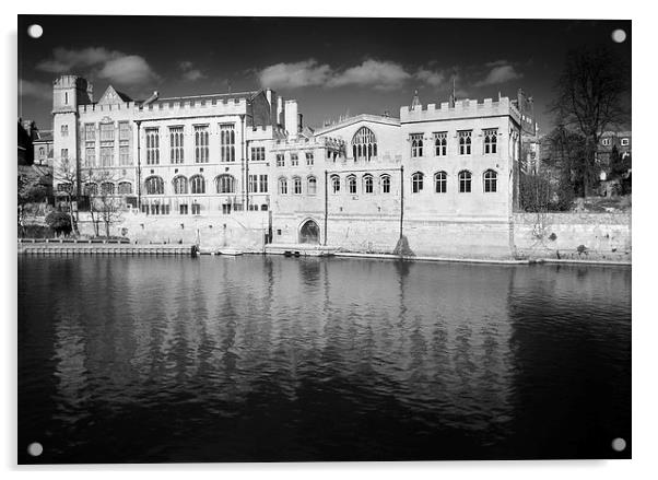 York Guildhall & River Ouse Acrylic by Darren Galpin