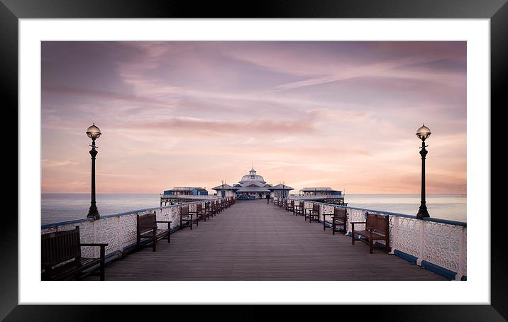  Llandudno Pier Sunset Framed Mounted Print by Adam Payne